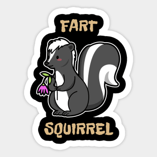 Fart Squirrel Sticker